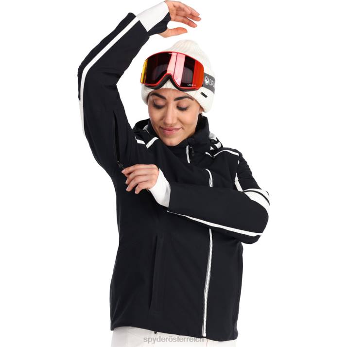 Spyder Frauen Schwarz Bekleidung Haltung J8DR292