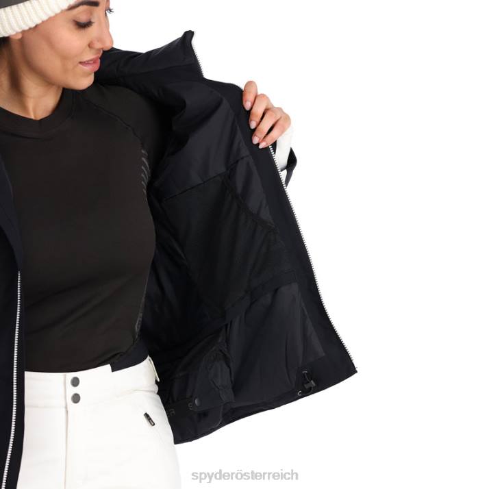 Spyder Frauen Schwarz Bekleidung Haltung J8DR292