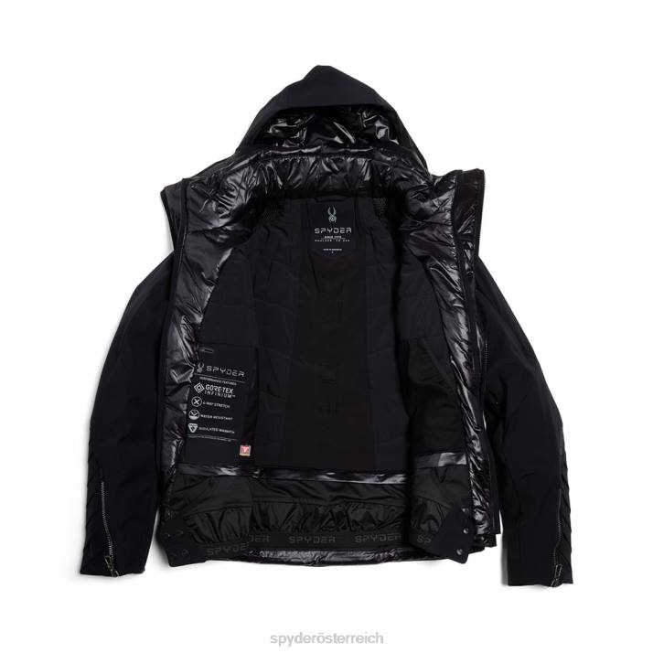 Spyder Frauen Schwarz Bekleidung Pinnacle kein Kunstfell J8DR294
