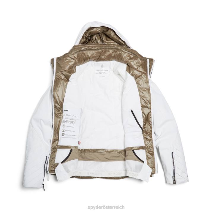 Spyder Frauen Weiß Bekleidung Pinnacle kein Kunstfell J8DR295
