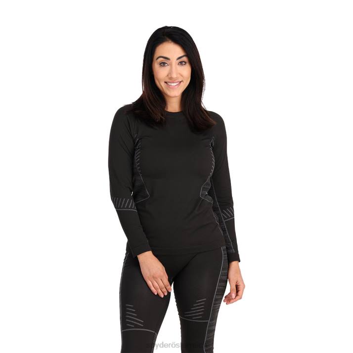 Spyder Frauen Schwarz Bekleidung Schwung oben J8DR390