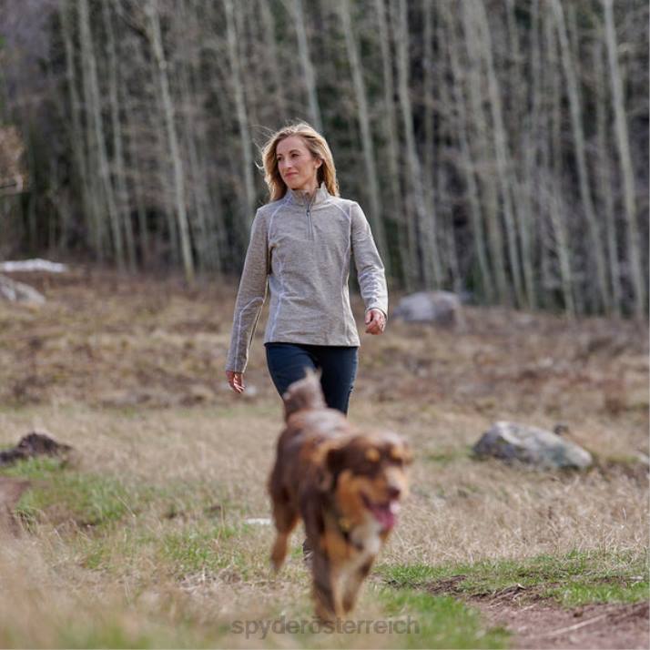 Spyder Frauen Kaschmir Bekleidung Accord halber Reißverschluss J8DR398