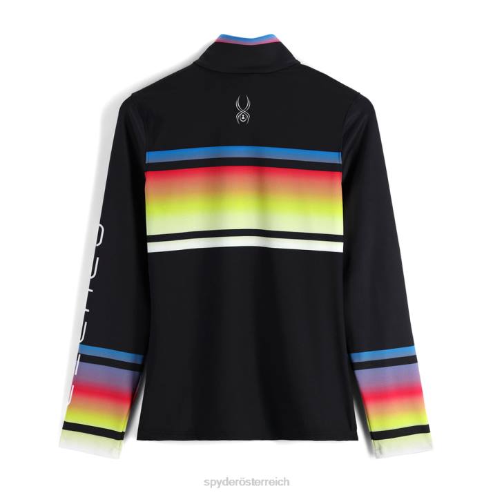 Spyder Frauen Schwarz Bekleidung Ombre-Halbreißverschluss J8DR399