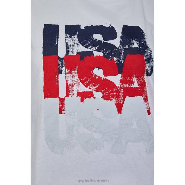 Spyder Frauen Weiß Bekleidung Haze USA T-Shirt J8DR377