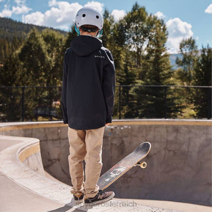 Spyder Jungen Schwarz Bekleidung Nebel J8DR577