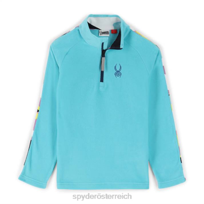 Spyder Jungen Bahamablau Bekleidung Geschwindigkeit halber Reißverschluss J8DR586
