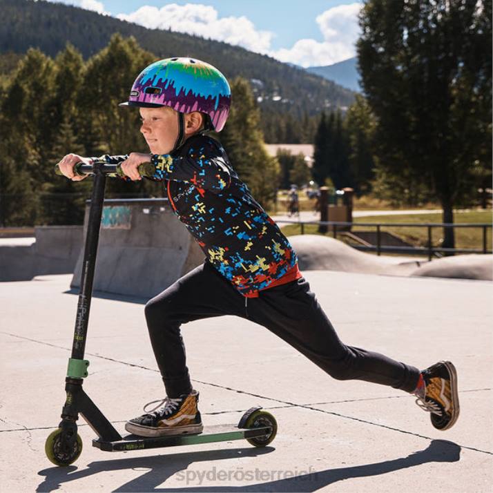 Spyder Jungen Digi-Bug Bekleidung digitaler halber Reißverschluss J8DR589