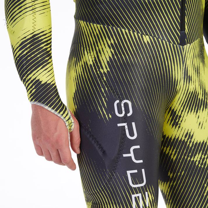 Spyder Männer schwarze Zitrone Bekleidung neun neunzig J8DR126