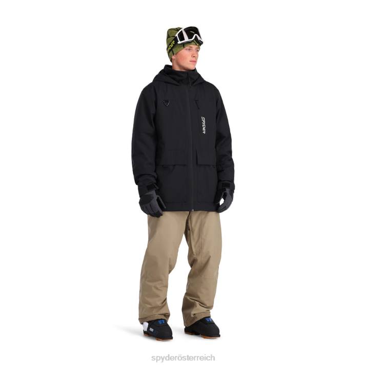 Spyder Männer Schwarz Bekleidung Feld J8DR57