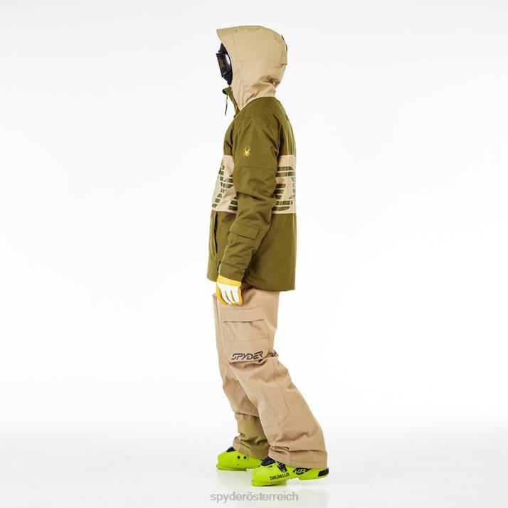 Spyder Männer dunkles Oliv Bekleidung alles raus J8DR62