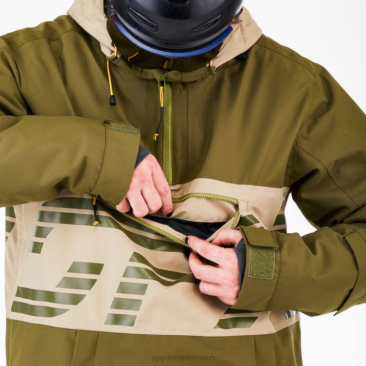 Spyder Männer dunkles Oliv Bekleidung alles raus J8DR62