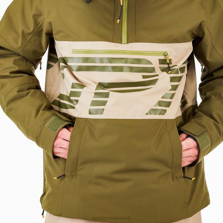 Spyder Männer dunkles Oliv Bekleidung alles raus J8DR62