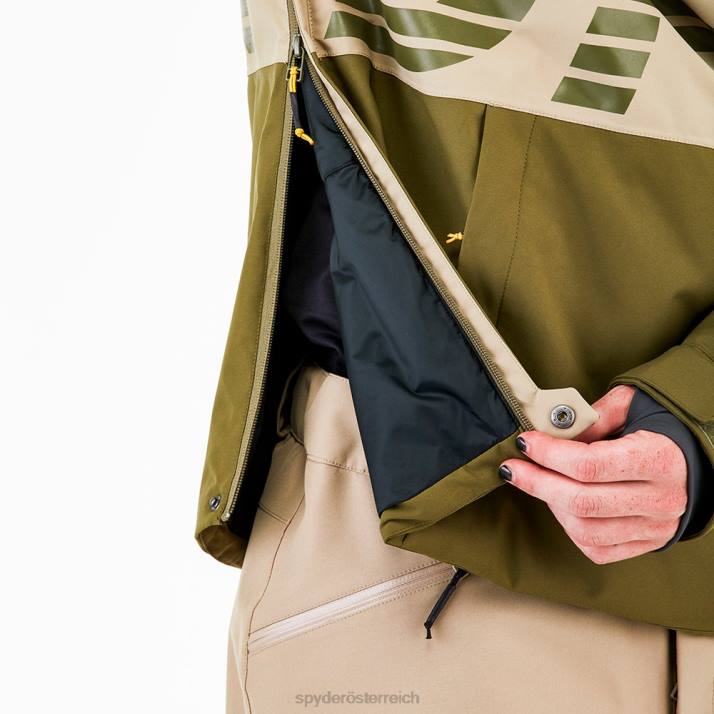 Spyder Männer dunkles Oliv Bekleidung alles raus J8DR62