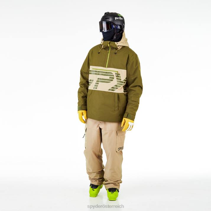 Spyder Männer dunkles Oliv Bekleidung alles raus J8DR62