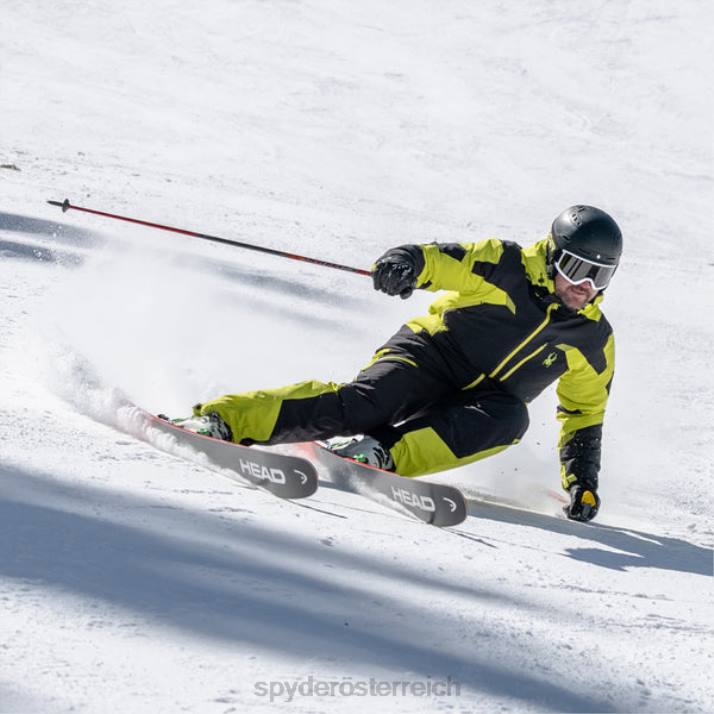 Spyder Männer schwarze Zitrone Bekleidung Führer J8DR22