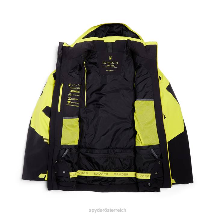 Spyder Männer schwarze Zitrone Bekleidung Führer J8DR22