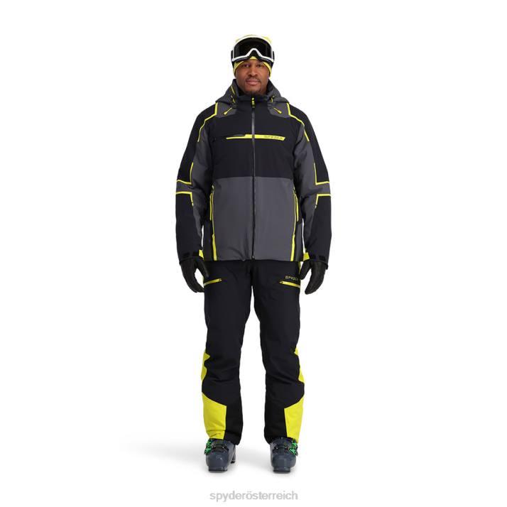 Spyder Männer schwarze Zitrone Bekleidung Titan J8DR39