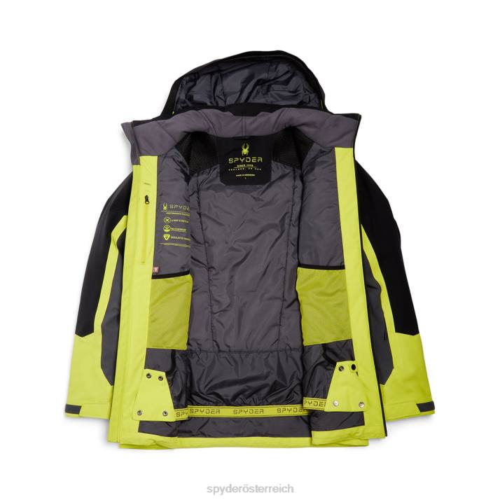 Spyder Männer schwarze Zitrone Bekleidung achtundsiebzig J8DR64