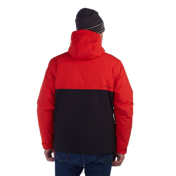 Spyder Männer schwarzer Vulkan Bekleidung Grandioses 3 in 1 J8DR68