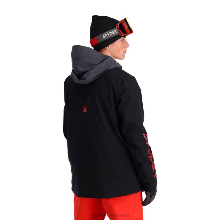 Spyder Männer schwarzer Vulkan Bekleidung Hymne J8DR46