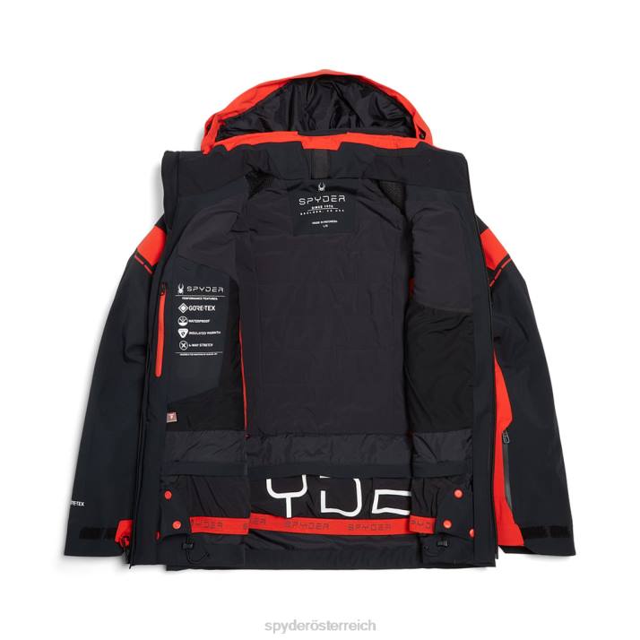 Spyder Männer schwarzer Vulkan Bekleidung Monterosa J8DR37