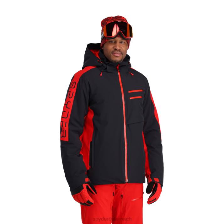 Spyder Männer schwarzer Vulkan Bekleidung Orbiter J8DR16