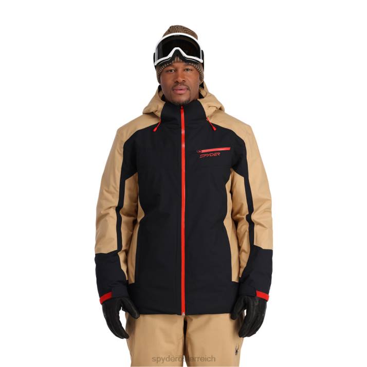 Spyder Männer schwarzes Tannin Bekleidung achtundsiebzig J8DR48