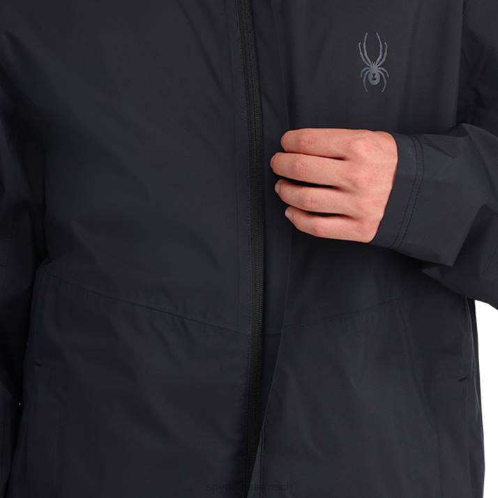 Spyder Männer Schwarz Bekleidung Nebel J8DR2