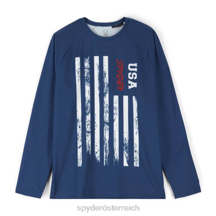 Spyder Männer USA Abgrund Bekleidung Pump Langarm-Rundhalsausschnitt J8DR152