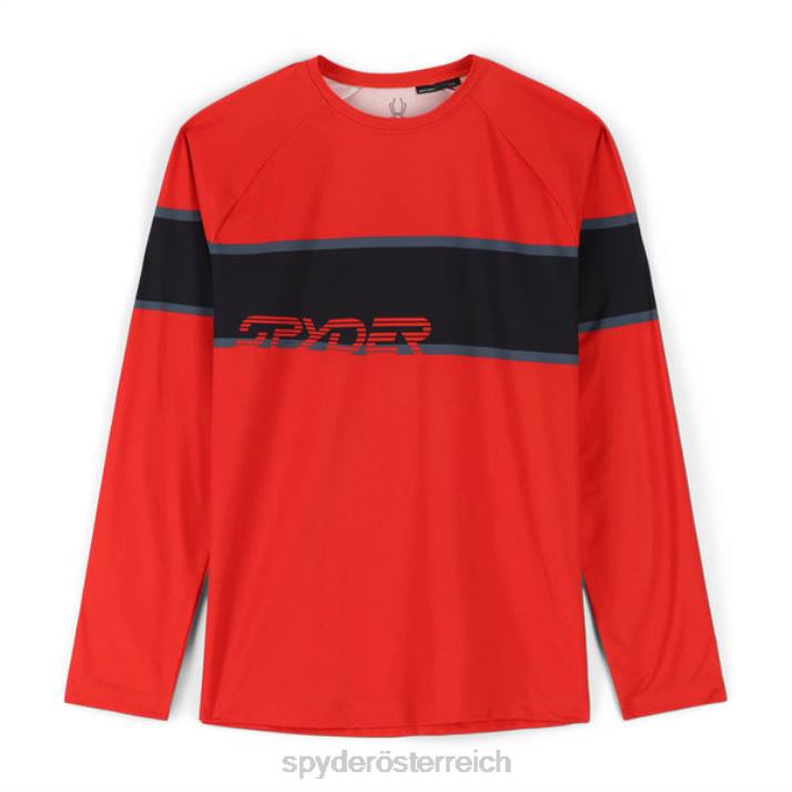 Spyder Männer Vulkan Bekleidung Pump Langarm-Rundhalsausschnitt J8DR150
