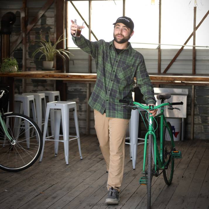 Spyder Männer Kiefernplaid Bekleidung Elevation-Tech-Flanell J8DR139