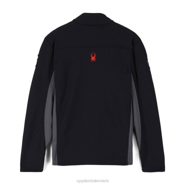 Spyder Männer Schwarz Bekleidung Bandit Wengen durchgehender Reißverschluss J8DR188