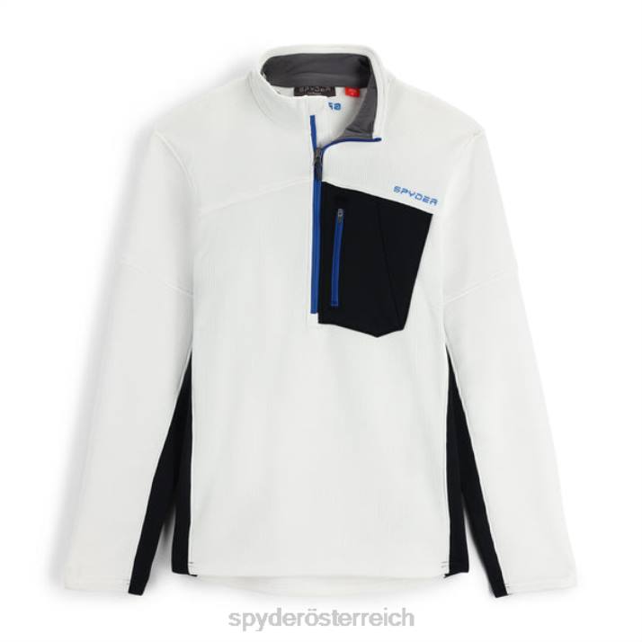 Spyder Männer Weiß Bekleidung Bandit mit halbem Reißverschluss J8DR200