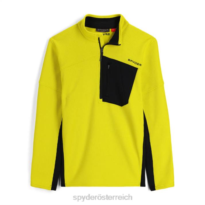 Spyder Männer Zitronenschwarz Bekleidung Bandit mit halbem Reißverschluss J8DR204