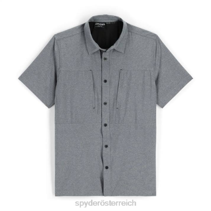 Spyder Männer Schwarz Bekleidung Canyon-Kurzarmshirt J8DR141
