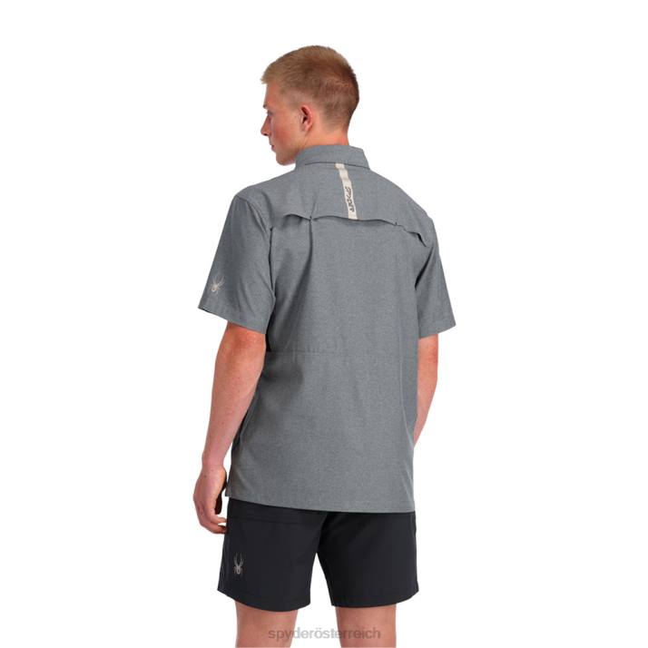 Spyder Männer Schwarz Bekleidung Canyon-Kurzarmshirt J8DR141