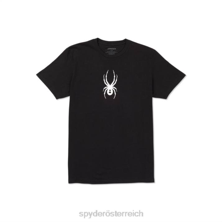Spyder Männer Schwarz Bekleidung kurze Ärmel schnitzen J8DR131