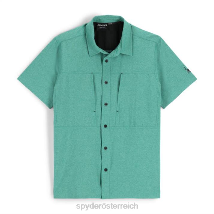 Spyder Männer sattes Grün Bekleidung Canyon-Kurzarmshirt J8DR140